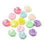 Acrylic Beads, AB Color Plated, Shell