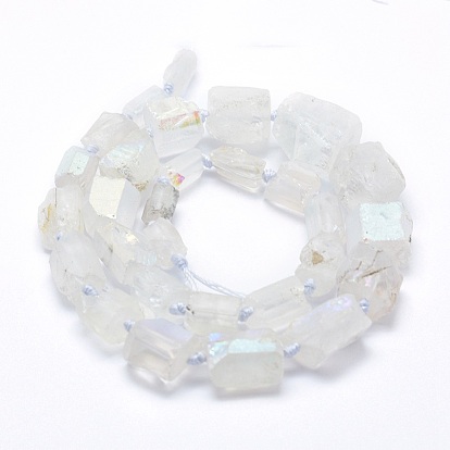 Galvaniques quartz naturel perles de cristal brins, nuggets