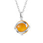 Ожерелье shegrace 925 из стерлингового серебра, с опалом, круглые, золотые