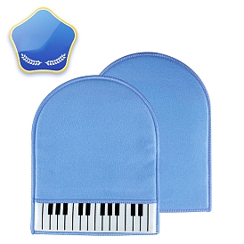 Gants d'essuyage pour piano en velours, outils de nettoyage de piano musical