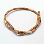 Natural Picture Jasper Column Beads Strands, 13~14x4~5mm, Hole: 1mm, about 29pcs/strand, 15.7 inch