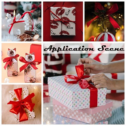 Single Face Satin Ribbon, Polyester Ribbon, Christmas Ribbon, Breast Cancer Pink Awareness Ribbon Making Materials, Valentines Day Gifts, Boxes Packages