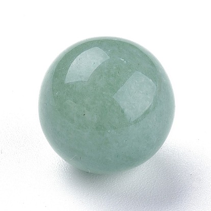 Perlas de aventurina verde naturales, esfera de piedras preciosas, sin agujero / sin perforar, rondo