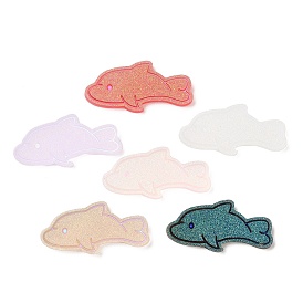 Translucent Resin Cabochons, AB Color Plated, Dolphin