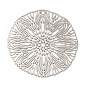 Стойки обшивки латунь филигранные подвески, долговечный, плоские круглые с цветком