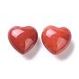 Natural Red Jasper Heart Love Stone, Pocket Palm Stone for Reiki Balancing