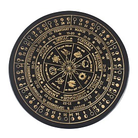 Wood Altar Pendulum Boards, Wheel of the Year Moon Cycle Talking Board