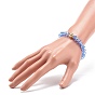 4 pcs 4 ensemble de bracelets extensibles en perles de verre et strass de style pour femmes