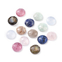 Natural Gemstone Cabochons, Faceted, Flat Round