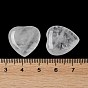 Natural Quartz Crystal Heart Palm Stones, Crystal Pocket Stone for Reiki Balancing Meditation Home Decoration