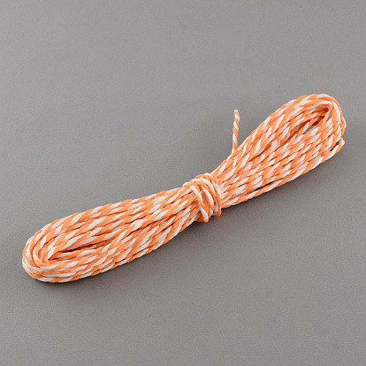 Mixed Color Twisted Paper Cord, For Paper Craft, 2mm, about 7.65 yards(7m)/roll, 24Rolls/Bag