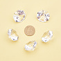 PandaHall Elite Acrylic Diamond Gems Pointed Back Cabochons, Faceted