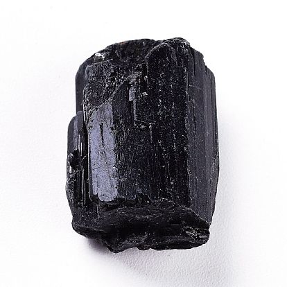 Rough Raw Natural Black Tourmaline Beads, No Hole/Undrilled, Nuggets