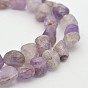 Natural Amethyst Bead Strands, 5~7X5~7mm, Hole: 1mm, about 15.7 inch