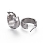 304 Stainless Steel Hoop Earrings, Hypoallergenic Earrings, Ring