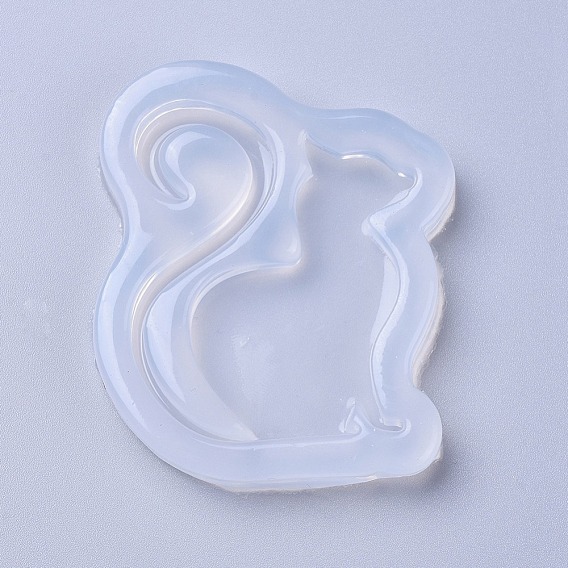 Moldes de silicona de grado alimenticio, moldes de resina, para resina uv, fabricación de joyas de resina epoxi, forma de gato