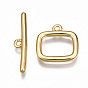 Brass Toggle Clasps, Nickel Free, Rectangle