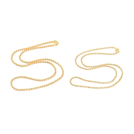 Brass Ball Chains Necklace for Men Women, Long-Lasting Plated, Lead Free & Cadmium Free