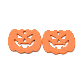 Halloween Alloy Pendants, Cadmium Free & Nickel Free & Lead Free, Pumpkin