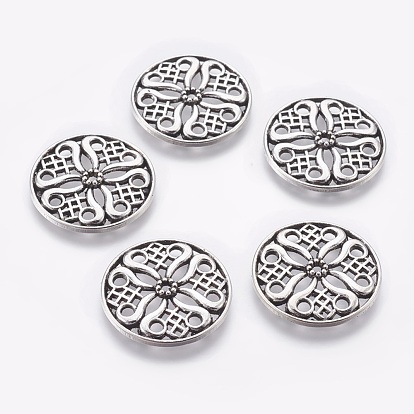 Zinc Alloy Beads, Cadmium Free & Lead Free, Flat Round