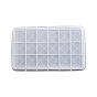 Rectangle with Rhombus Pattern Silicone Tray Molds with Edges, Resin Casting Molds, For UV Resin, Epoxy Resin Craft Making, DIY Jewelry Plate Box Candle Holder Container
