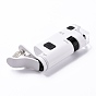 ABS Plastic LED Cell Phone Microscope Magnifier, with 80~120X Acrylic Optical Lens and Adjustable Phone Clip, for Gems Coins Stamps