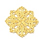 Iron Filigree Joiners, Etched Metal Embellishments, Flower