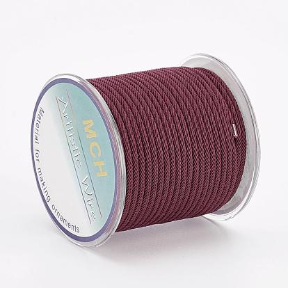 Câblés en polyester rondes, cordes de milan / cordes torsadées, avec des bobines aléatoires