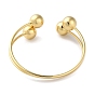Rack Plating Brass Double Layer Cuff Bangles, Lead Free & Cadmium Free