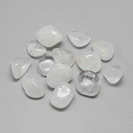 Natural Quartz Crystal Beads, Tumbled Stone, Healing Stones for 7 Chakras Balancing, Crystal Therapy, No Hole/Undrilled, Nuggets