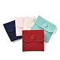 Бархатные мешочки для хранения украшений, квадратные сумки для украшений с застежкой-кнопкой, для сережек, хранение колец
