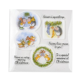 Рождественские пластиковые марки, для diy scrapbooking, фотоальбом декоративный, изготовление карт, штампы