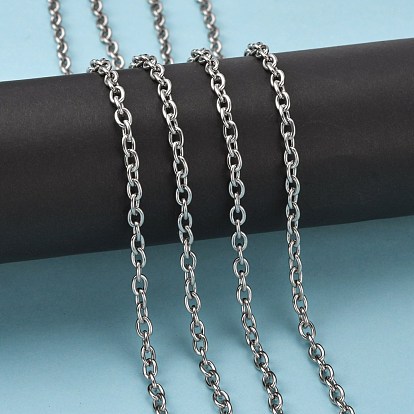 304 chaînes de câbles en acier inoxydable, non soudée, avec bobine, ovale
