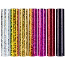 BENECREAT 7 Sheets 7 Colors Laser Heat Transfer Vinyl Sheets, for T-Shirt, Clothes Fabric Decoration, Rectangle
