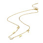 Collier pendentif coeur coquillage naturel, placage ionique (ip) 304 bijoux en acier inoxydable pour femmes