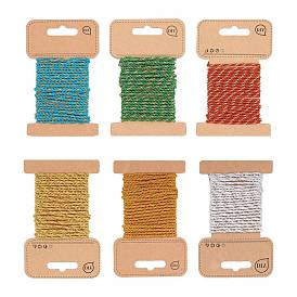 3-Ply Nylon Thread, with Metallic Cords, for Jewelry Making