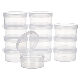 Polypropylene(PP) Storage Containers, with Hinged Lid, for Beads, Jewelry, Small Items, Column