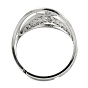 304 Stainless Steel Moth Adjustable Rings, Hollow Out Finger Ring for Men Women