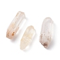 Perles de cristal de quartz naturel, pas de trou / percé, prismes hexagonaux