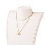 Brass Micro Pave Clear Cubic Zirconia Starfish Pendant Necklaces, with Natural Pearl Beads, Brass Curb Chains and 304 Stainless Steel Lobster Claw Clasps