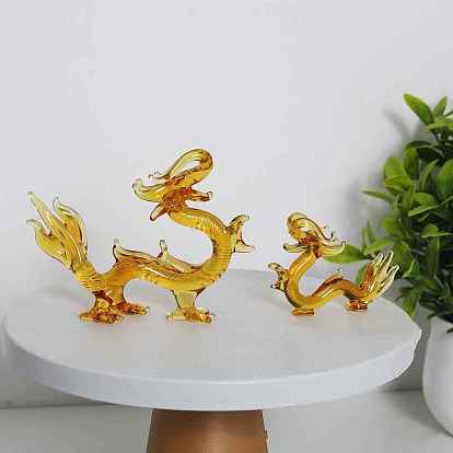 Figuras de dragones hechas a mano, para decoración de escritorio del hogar feng shui