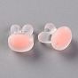 Transparent Acrylic Beads, Frosted, Bead in Bead, Rabbit Head
