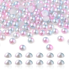 Imitation cabochons acryliques de perles, dôme