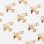 Brass Airliner Charms, Passenger Airplane