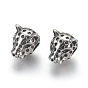 304 Stainless Steel Beads, Large Hole Beads, Leopard