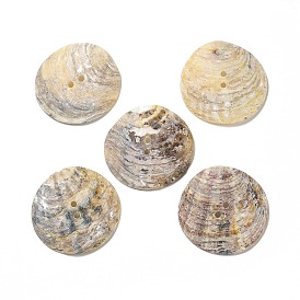 Boutons de nacre, bouton shell akoya, 2-trou, forme coquille
