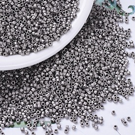 Perles miyuki delica, cylindre, perles de rocaille japonais, 11/0, couleurs métalliques mates