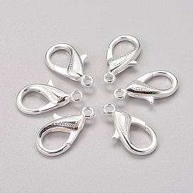 Zinc Alloy Lobster Claw Clasps, 30x17x6mm, Hole: 3mm