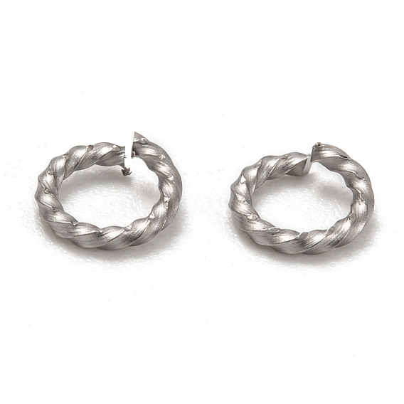 304 anillos de salto retorcidos de acero inoxidable, anillos del salto abiertos