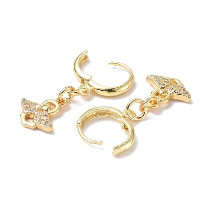 Серьги-кольца с подвесками в виде ангелов из прозрачного кубического циркония, стеллаж для латунных украшений для женщин
